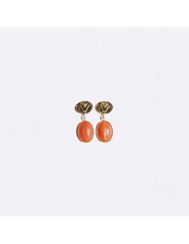 BOUCLES D'OREILLES EMMA - Corail ou a consommer sur place