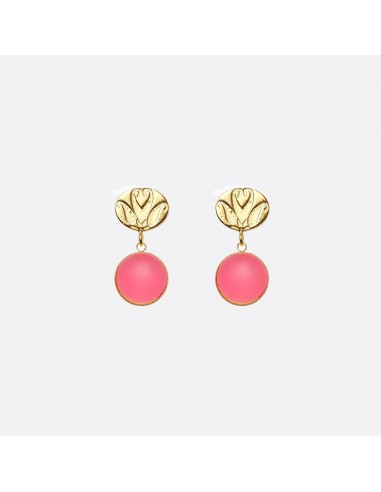 BOUCLES D'OREILLES EMMA - Rose givré en stock