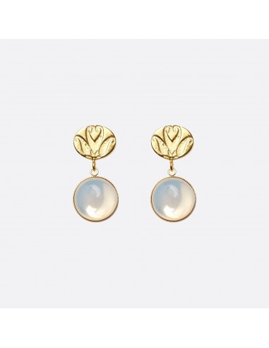 BOUCLES D'OREILLES EMMA - Blanc nuage l'évolution des habitudes 