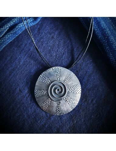 Pendentif petite spirale en argent Karen destockage