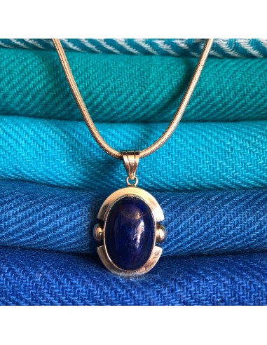 Pendentif Lapis lazuli & Argent outlet