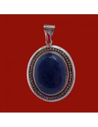 Pendentif Lapis Lazuli & Argent Véritable concentré