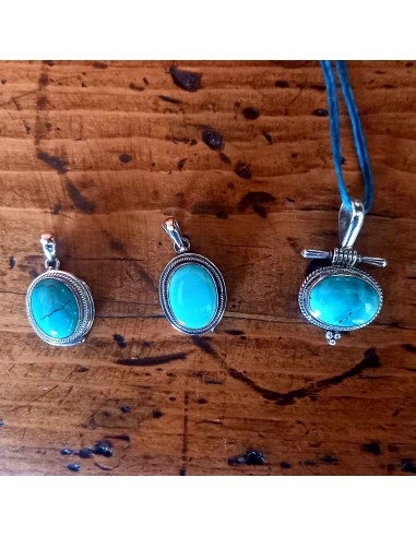 Pendentif turquoise & argent meilleur choix