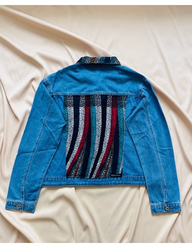 Veste en jean Wax - Veste en jean customiser - Bleu meilleur choix