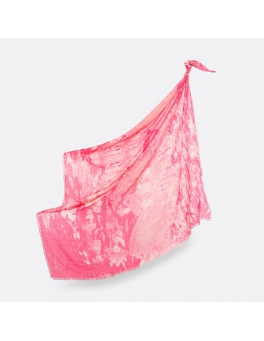 WOOL SQUARE SCARF 120 - GAIA STRAWBERRY PINK en ligne