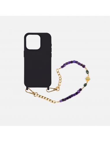 Coque Noir + Chaîne Collier JUHU Court Iris 2023