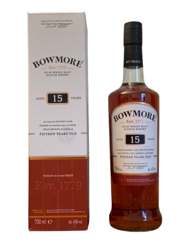 Bowmore, 15 ans, 70cl pas cher chine