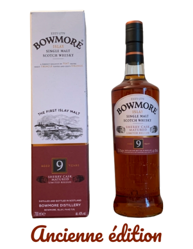 Bowmore, 9 ans Sherry Cask Matured, 70cl À commander