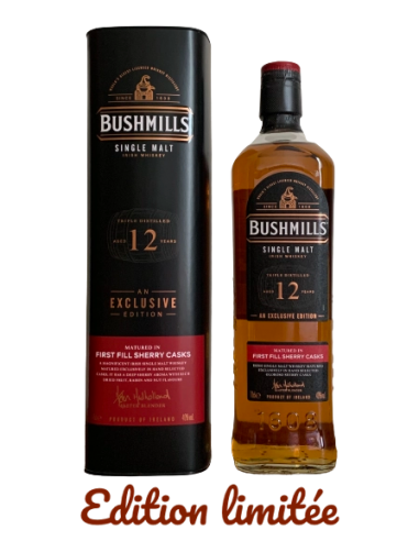 Bushmills, 12 ans An Exclusive Edition matured in First Fill Sherry Casks, 70cl Economisez 