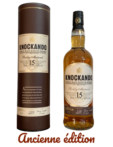 Knockando, 15 ans Richly Matured 2005, 70cl JUSQU'A -70%! 