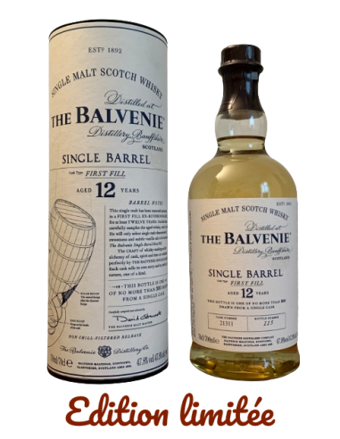 The Balvenie, 12 ans Single Barrel, 70cl livraison et retour toujours gratuits