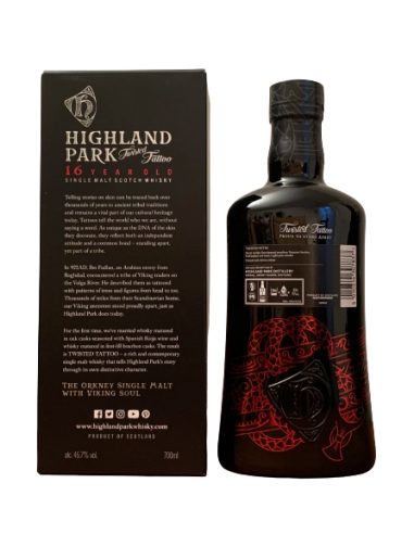 Highland Park, 16 ans Twisted Tattoo, 70cl À commander