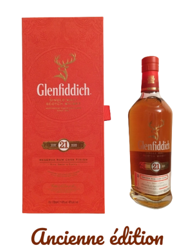 Glenfiddich, 21 ans Reserva Rum Cask Finish, 70cl la colonne vertébrale