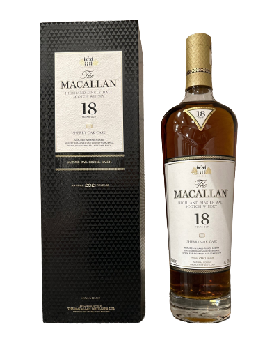 Macallan, 18 ans Sherry Oak Cask 2022 Release, 70cl suggérées chez