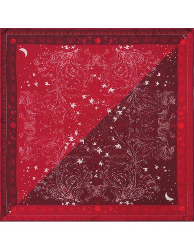 SILK SCARF 90 - ZENITH RED pas cher 