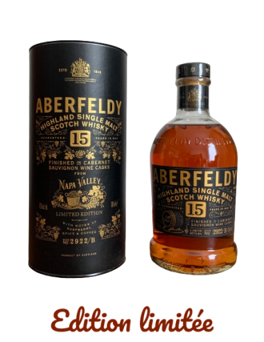 Aberfeldy, 15 ans Napa Valley Limited Edition, 70cl Le MVP de beaucoup