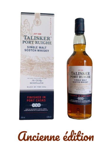 Talisker, Port Ruighe ancien étui, 70cl sur le site 