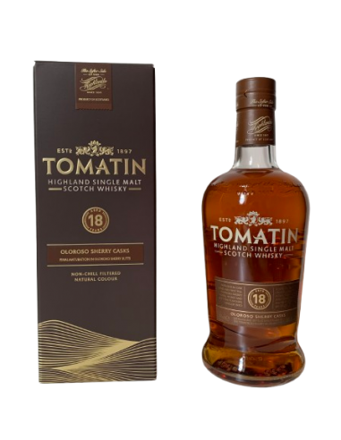 Tomatin, 18 ans Oloroso Sherry Casks, 70cl Paris Déstockage Promo