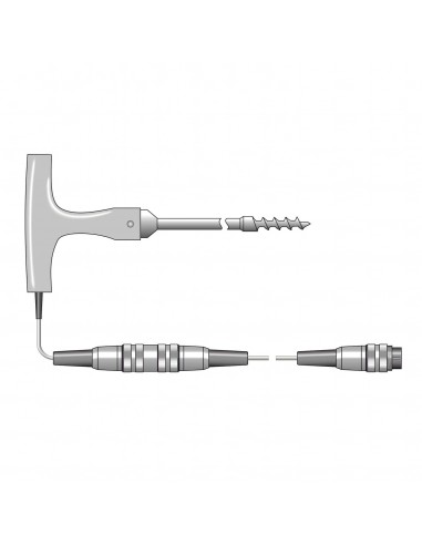Sonde à tire-bouchon à thermistance NTC en forme de T Faites des économies